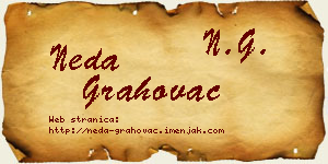 Neda Grahovac vizit kartica